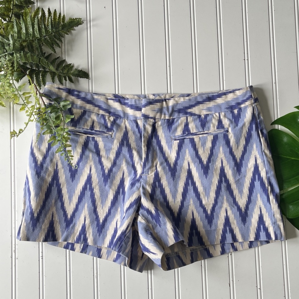 Gap cotton shorts blue off white cream